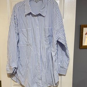 Blue Striped ladies tunic